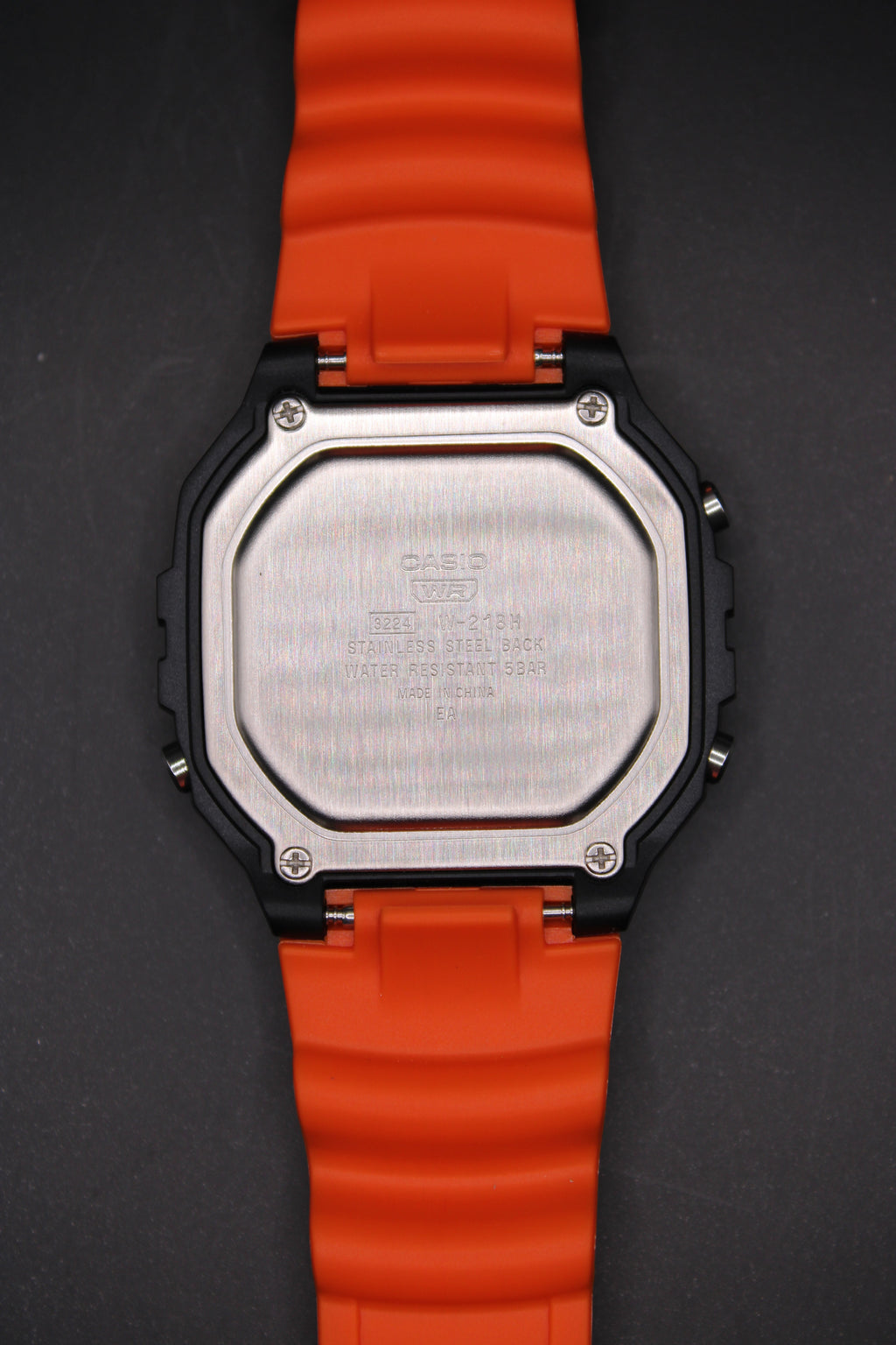 Limited Edition - Red Casio W218H - Orange Strap Custom (Brand New)