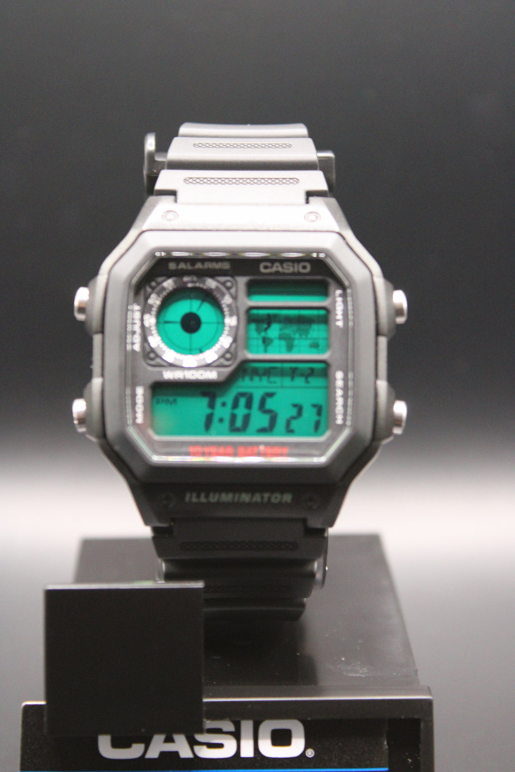"Tracker" Green Casio AE-1200 Custom (Brand New)
