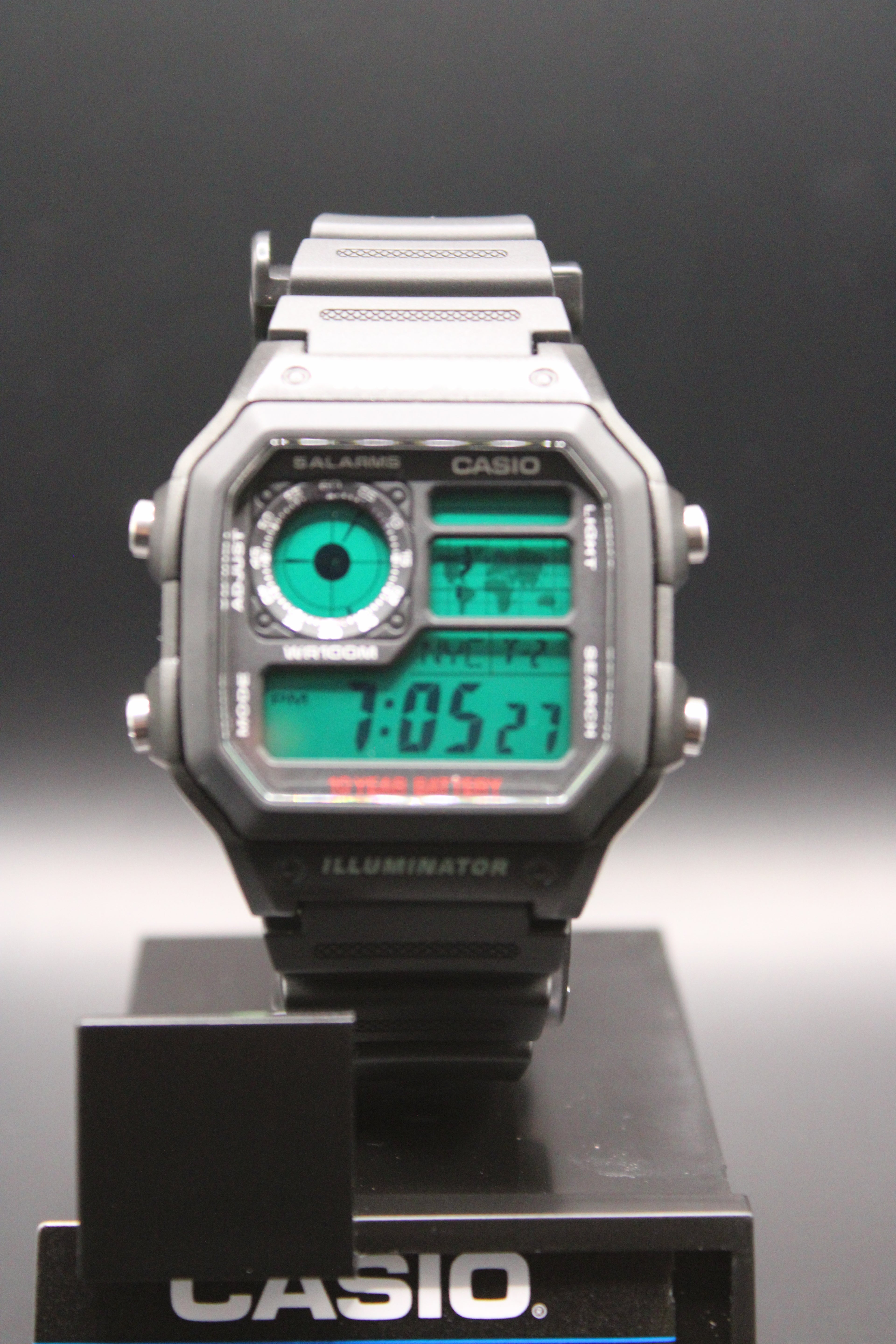 "Tracker" Green Casio AE-1200 Custom (Brand New)