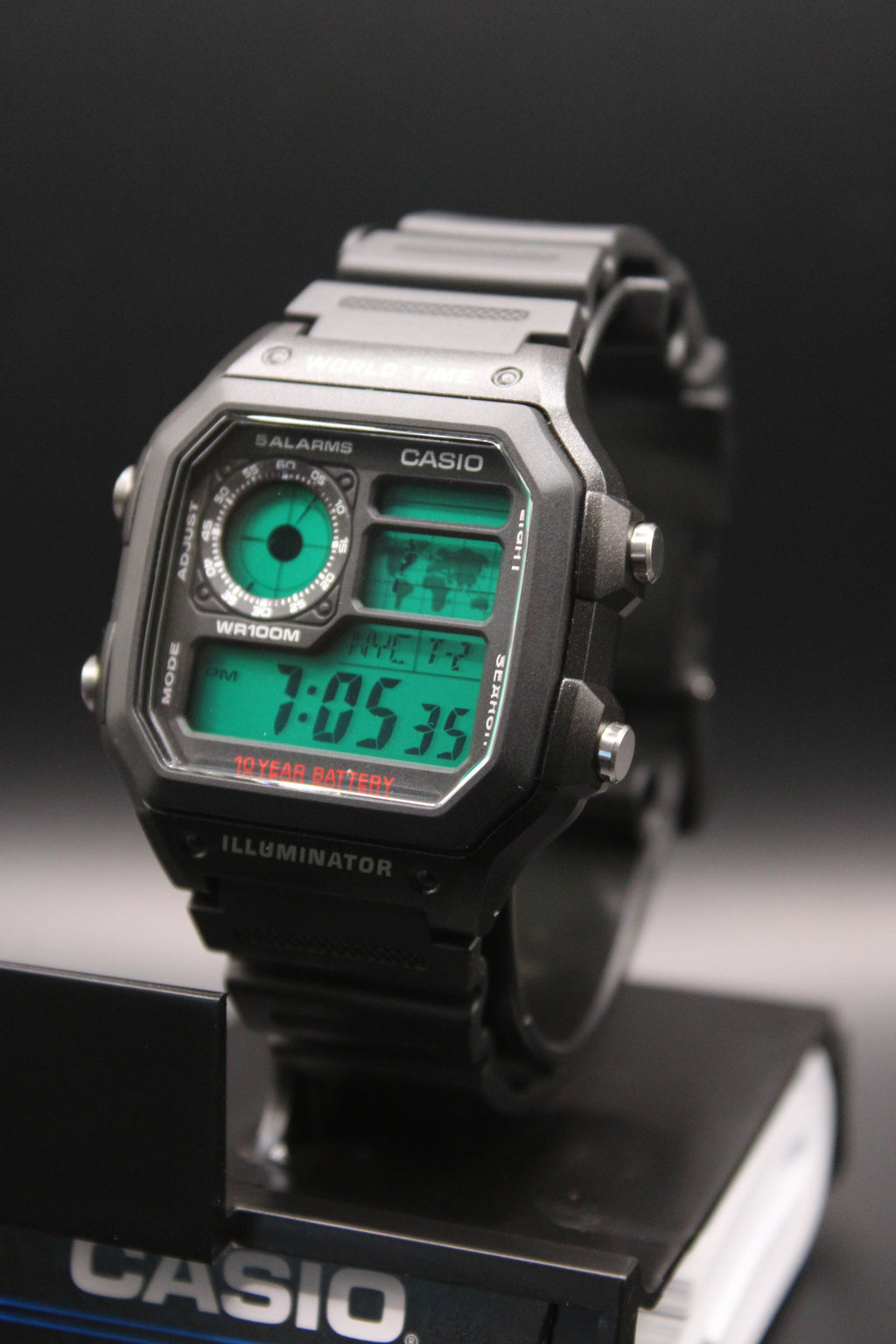 "Tracker" Green Casio AE-1200 Custom (Brand New)
