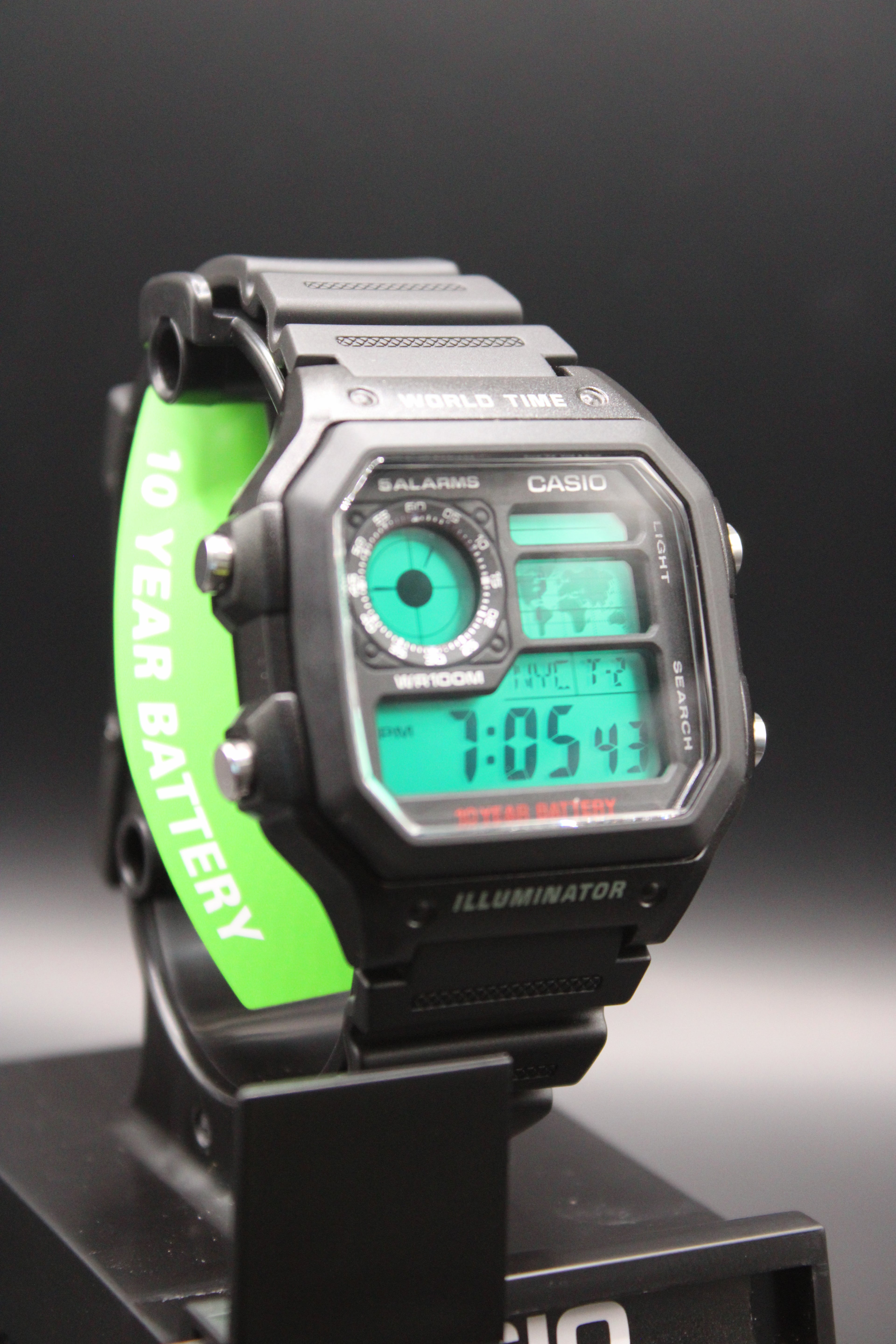 "Tracker" Green Casio AE-1200 Custom (Brand New)