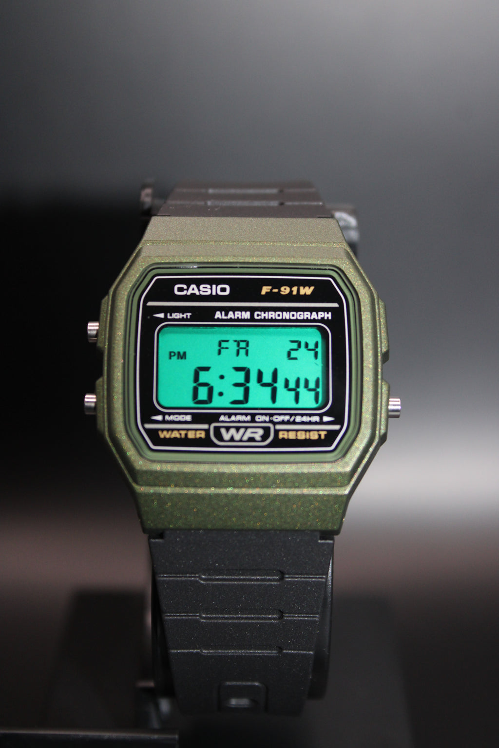 "Tracker" - Casio F91W Green Filter Mod Limited Edition