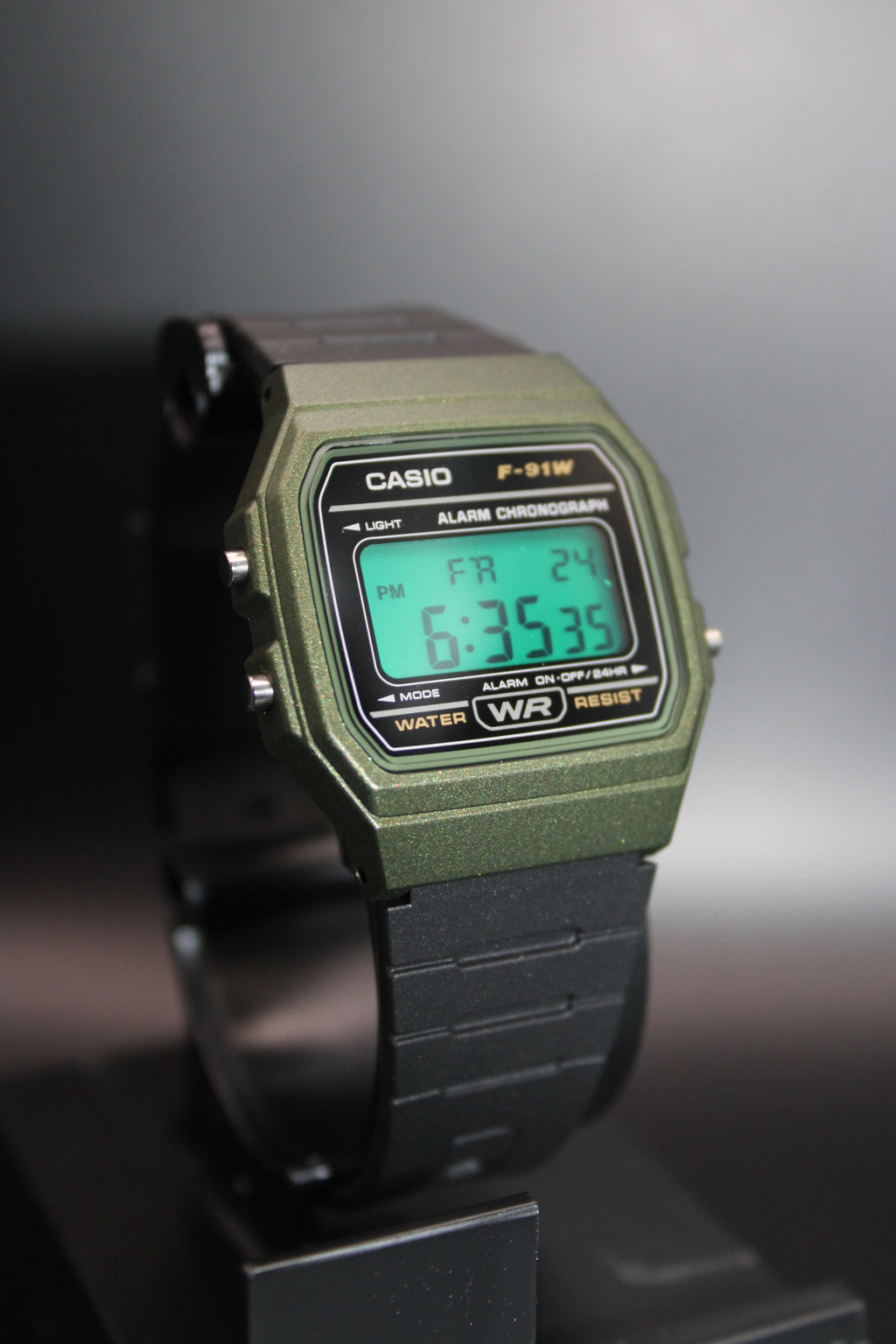 "Tracker" - Casio F91W Green Filter Mod Limited Edition